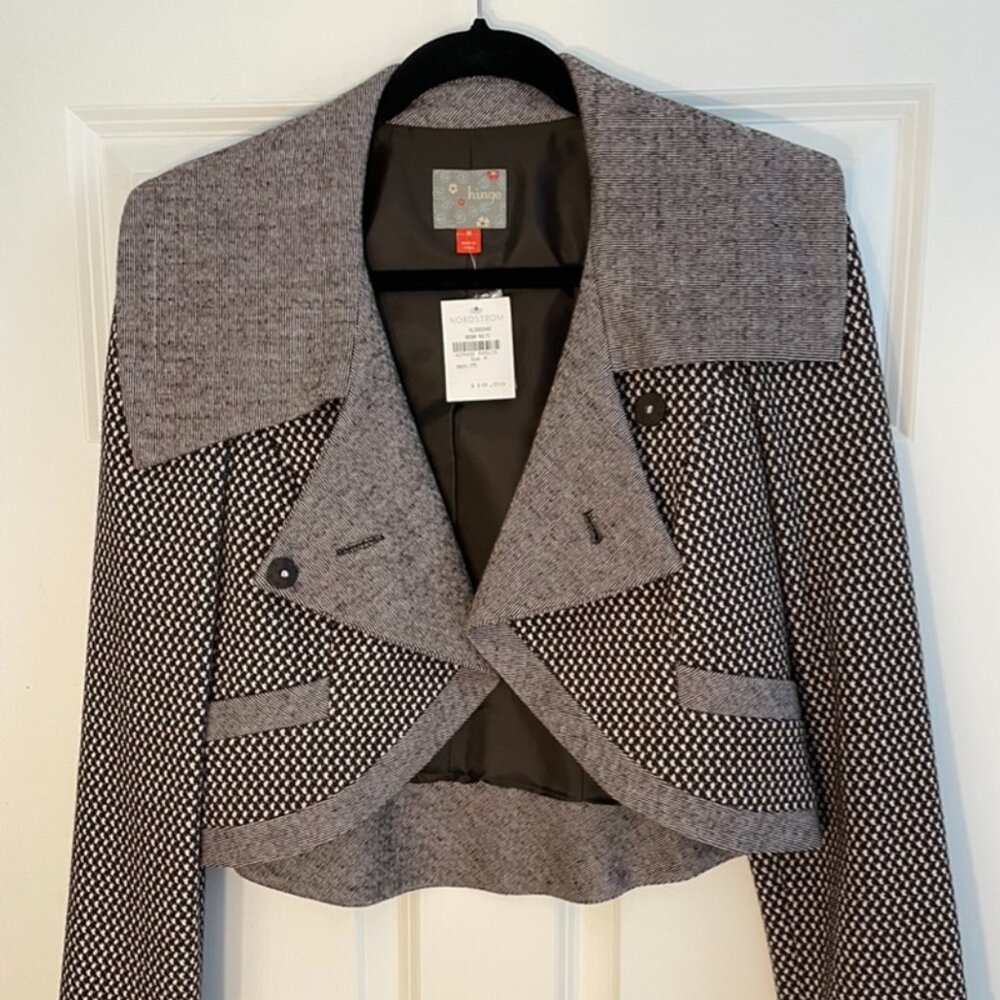 Hinge Nordstrom Brown Multi Cropped Jacket